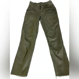 Hollister ultra high rise mom pant XS green Y2K teen fashion pants elastic waist